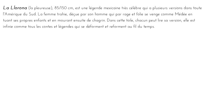 texte llorona